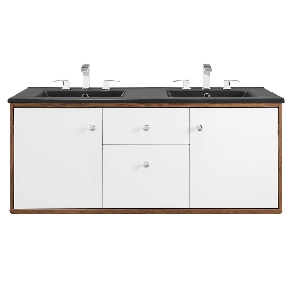 Transmit Wall-Mount Bathroom Vanity Basin Included by Modway