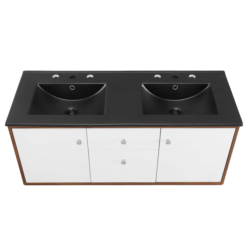 Transmit Wall-Mount Bathroom Vanity Basin Included by Modway