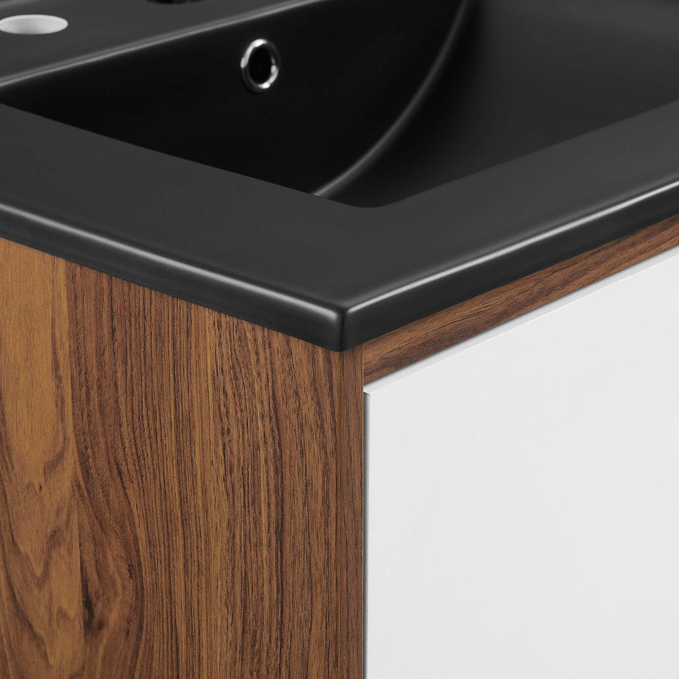 Transmit Wall-Mount Bathroom Vanity Basin Included by Modway