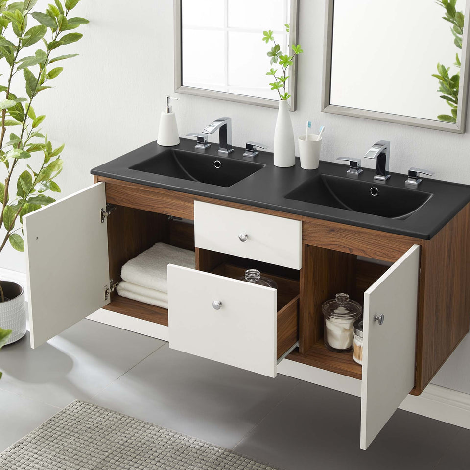 Transmit Wall-Mount Bathroom Vanity Basin Included by Modway