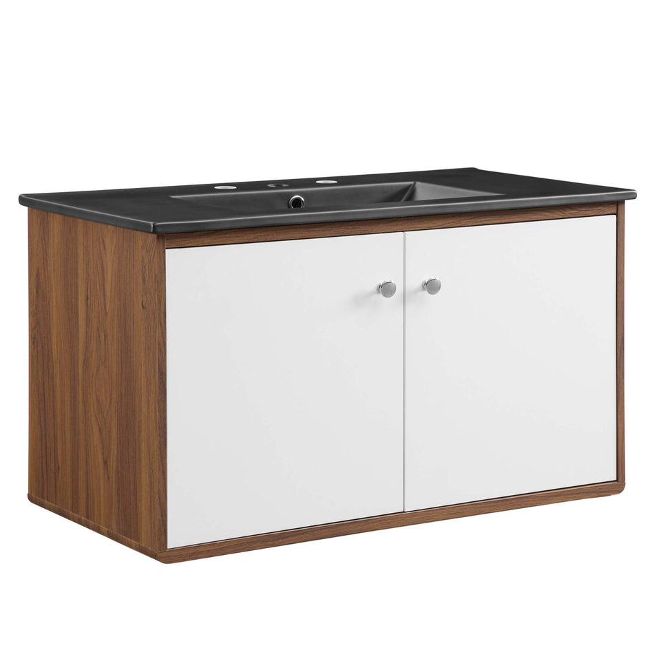 Transmit Wall-Mount Bathroom Vanity Basin Included by Modway