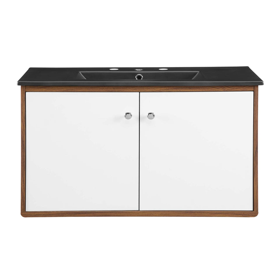 Transmit Wall-Mount Bathroom Vanity Basin Included by Modway