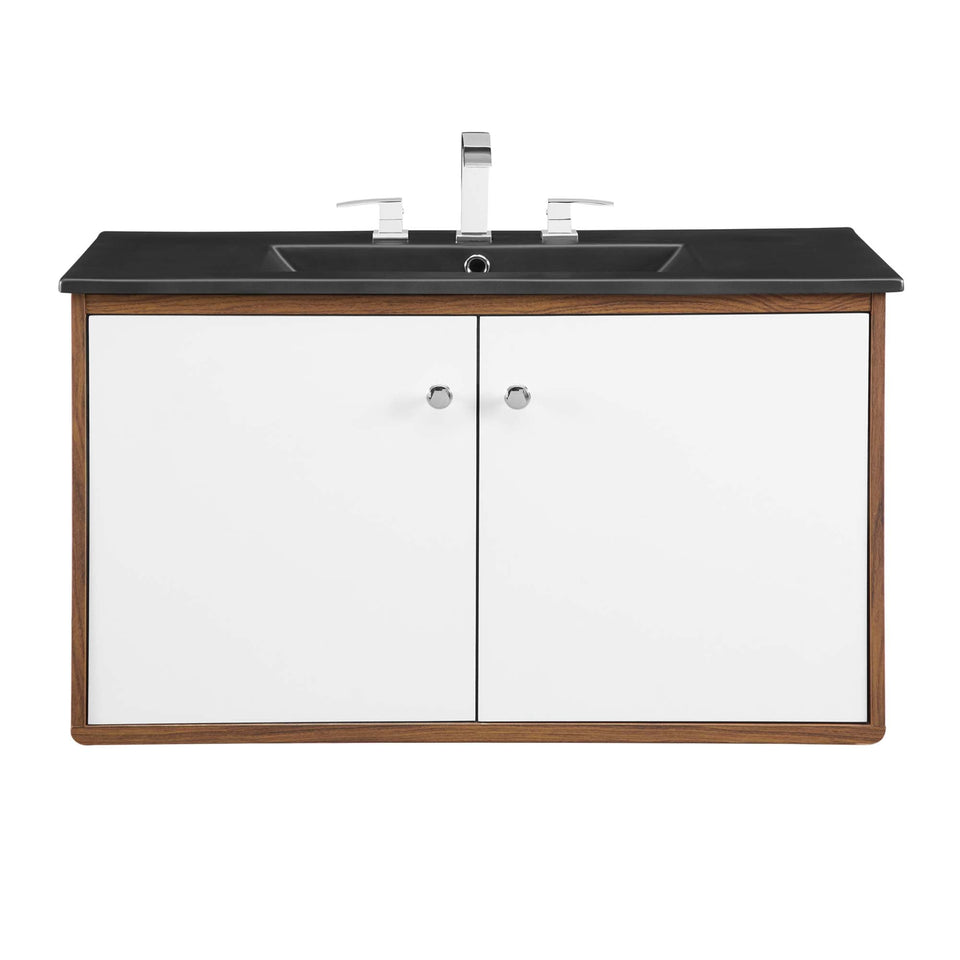 Transmit Wall-Mount Bathroom Vanity Basin Included by Modway
