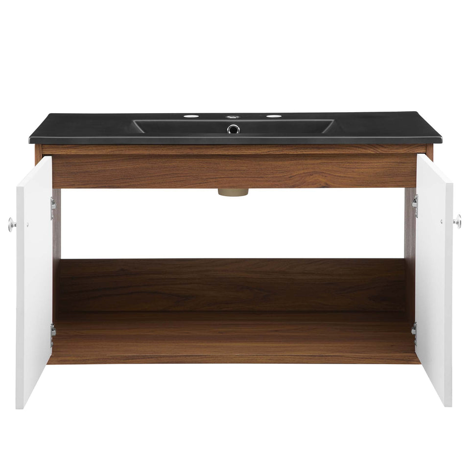 Transmit Wall-Mount Bathroom Vanity Basin Included by Modway