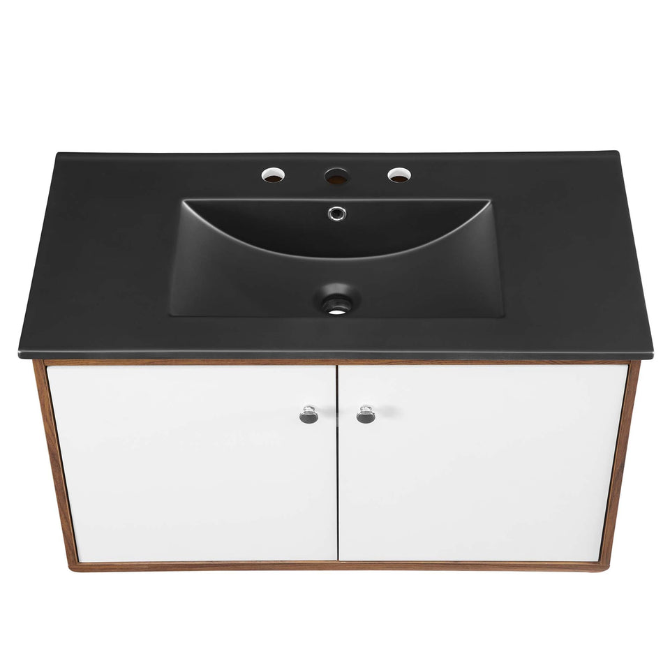 Transmit Wall-Mount Bathroom Vanity Basin Included by Modway