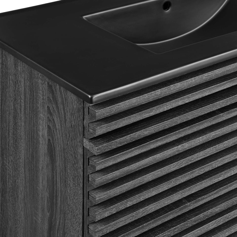 Render 36" Wall-Mount Bathroom Vanity by Modway