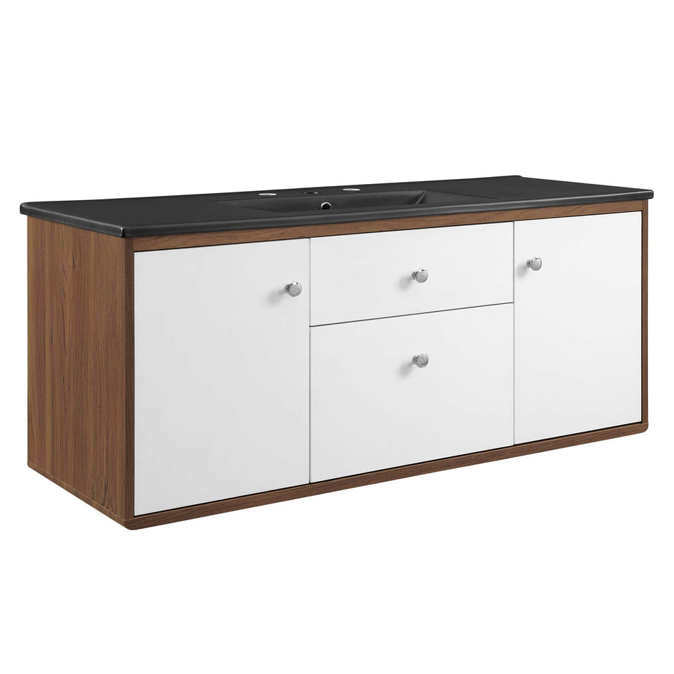 Transmit Wall-Mount Bathroom Vanity Basin Included by Modway