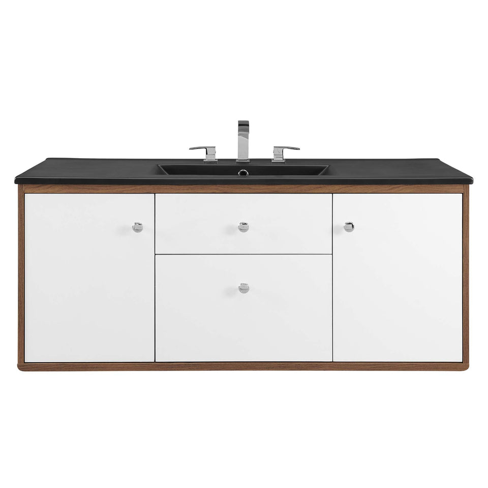 Transmit Wall-Mount Bathroom Vanity Basin Included by Modway