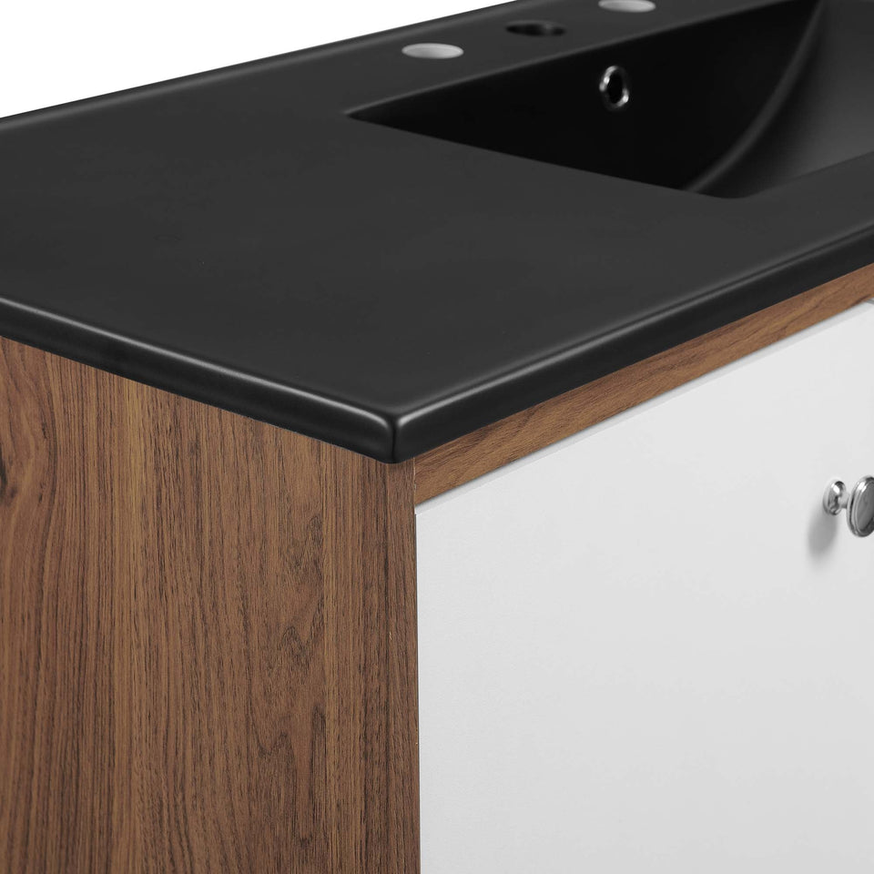 Transmit Wall-Mount Bathroom Vanity Basin Included by Modway