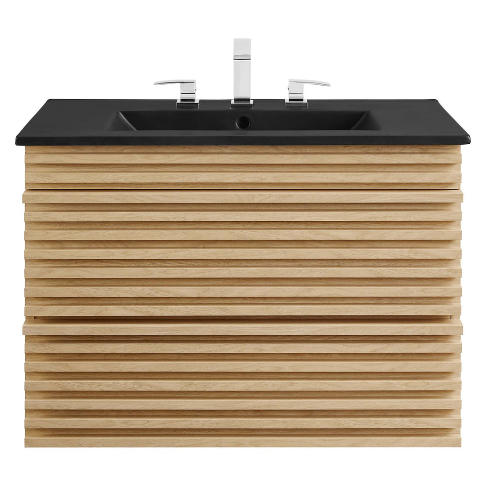 Render 30" Wall-Mount Bathroom Vanity by Modway