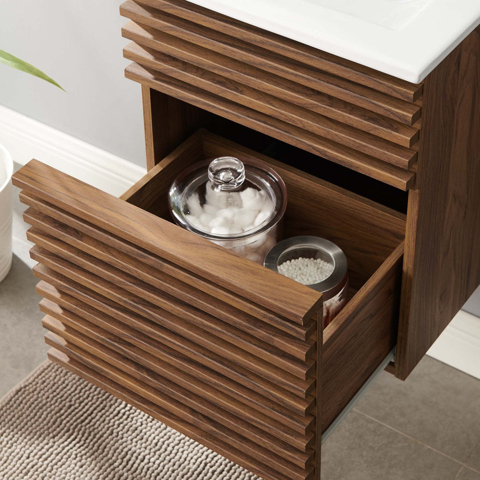 Render 18" Wall-Mount Bathroom Vanity by Modway