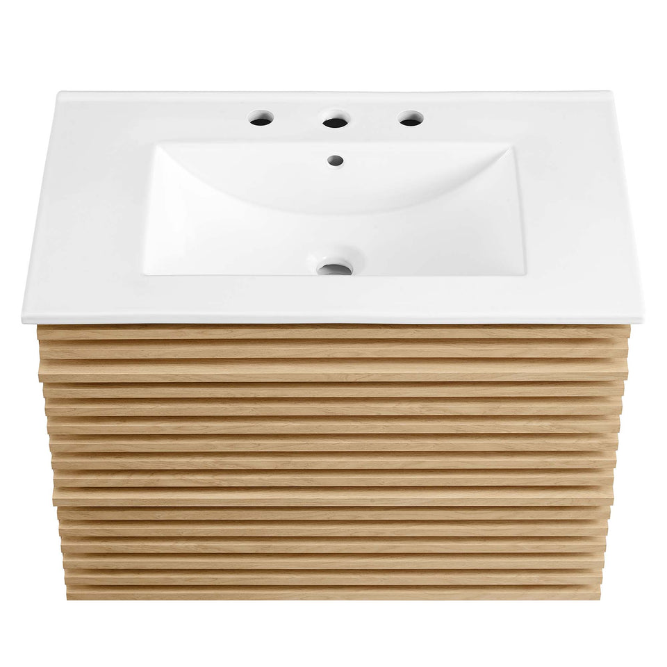Render 30" Wall-Mount Bathroom Vanity by Modway