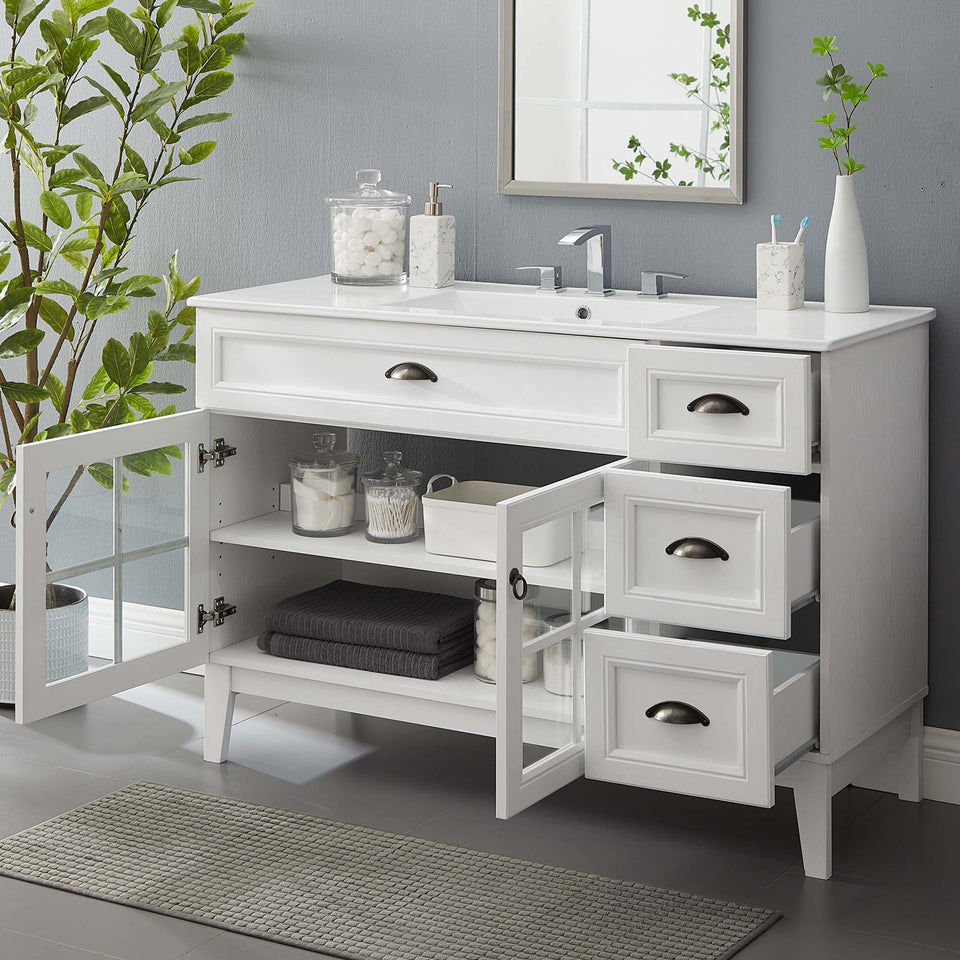 Isle Bathroom Vanity Basin Included by Modway