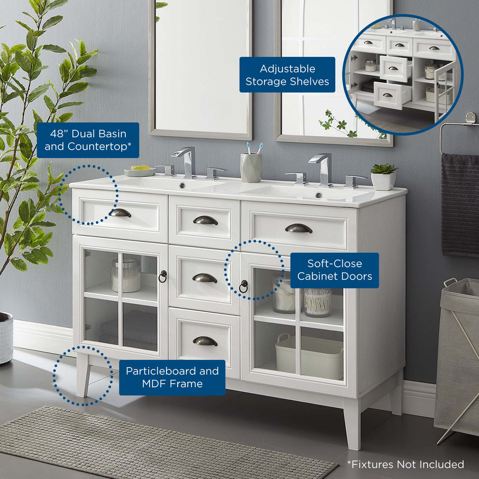 Isle Bathroom Vanity Basin Included by Modway