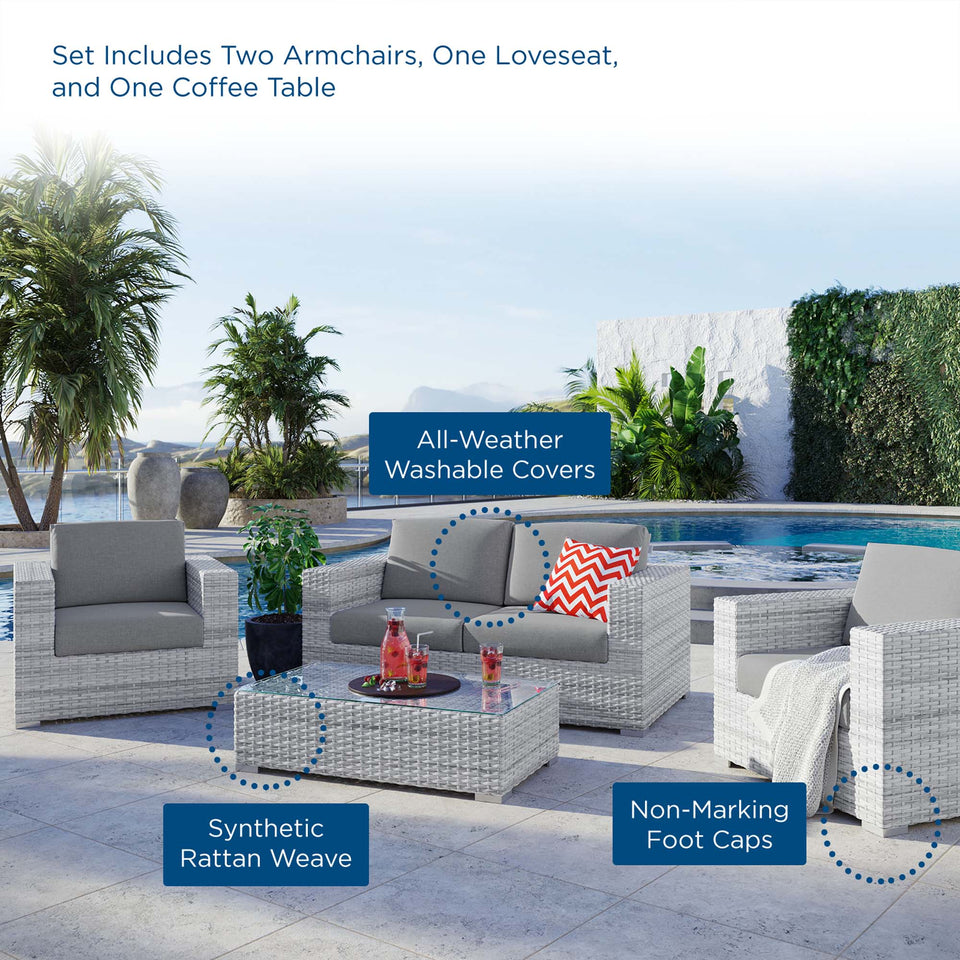 Convene 4-Piece Outdoor Set by Modway
