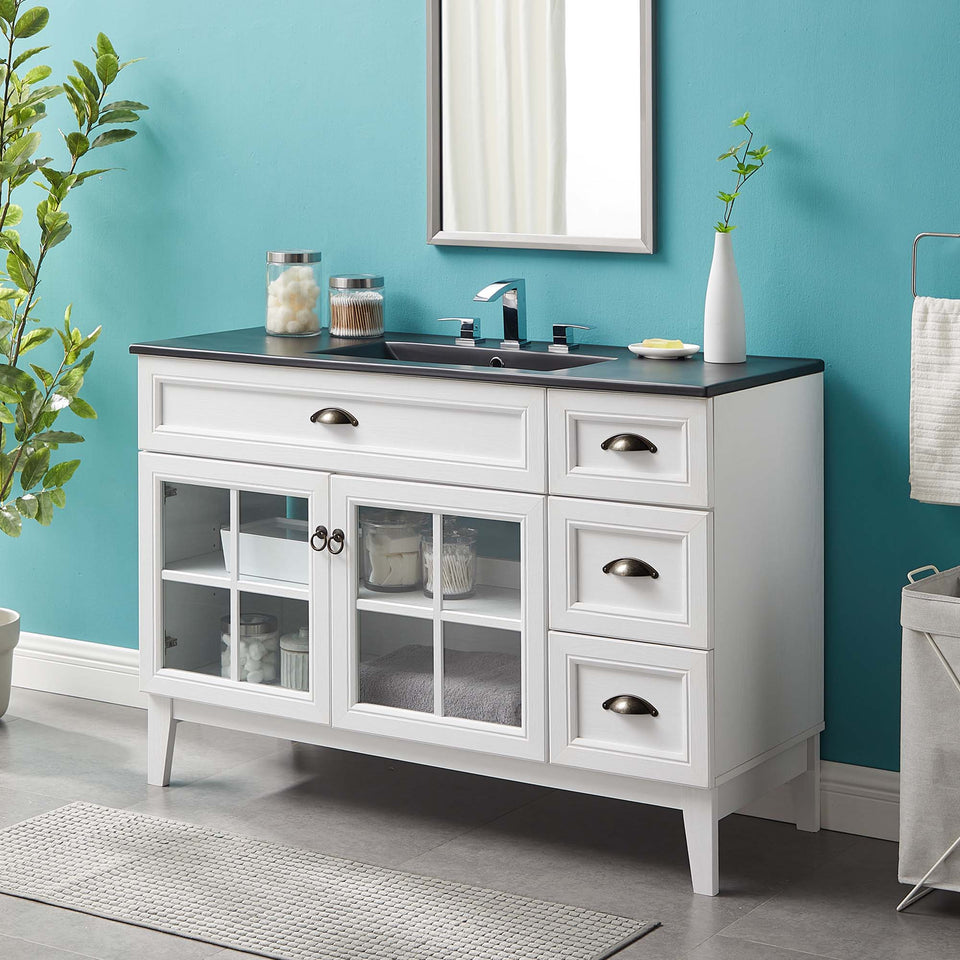 Isle Bathroom Vanity Basin Included by Modway