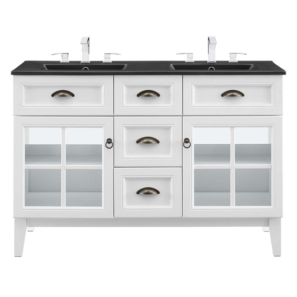 Isle 48" Double Bathroom Vanity Cabinet by Modway