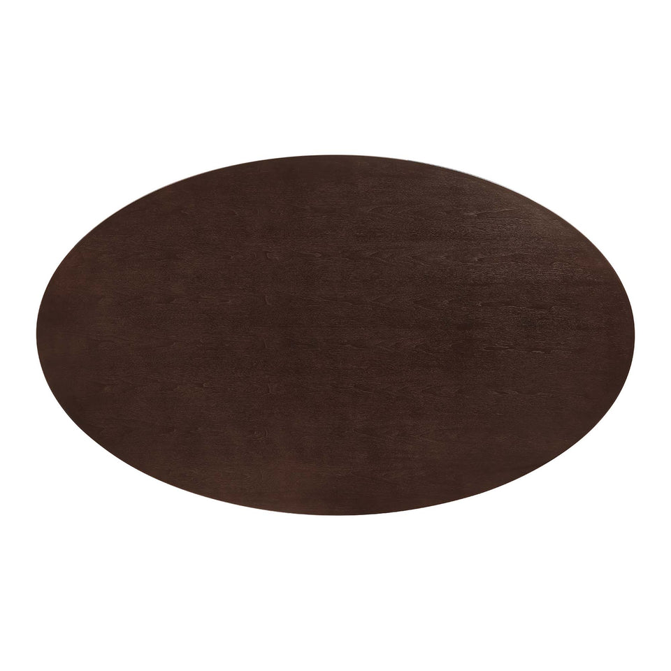 Lippa 78" Oval Wood Dining Table by Modway
