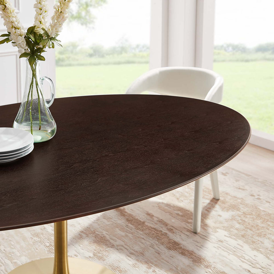 Lippa 78" Oval Wood Dining Table by Modway