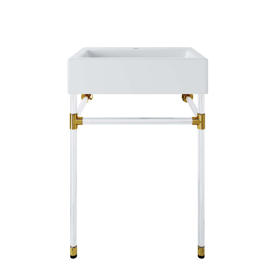 Redeem 24" Acrylic Wall-Mount Bathroom Vanity by Modway
