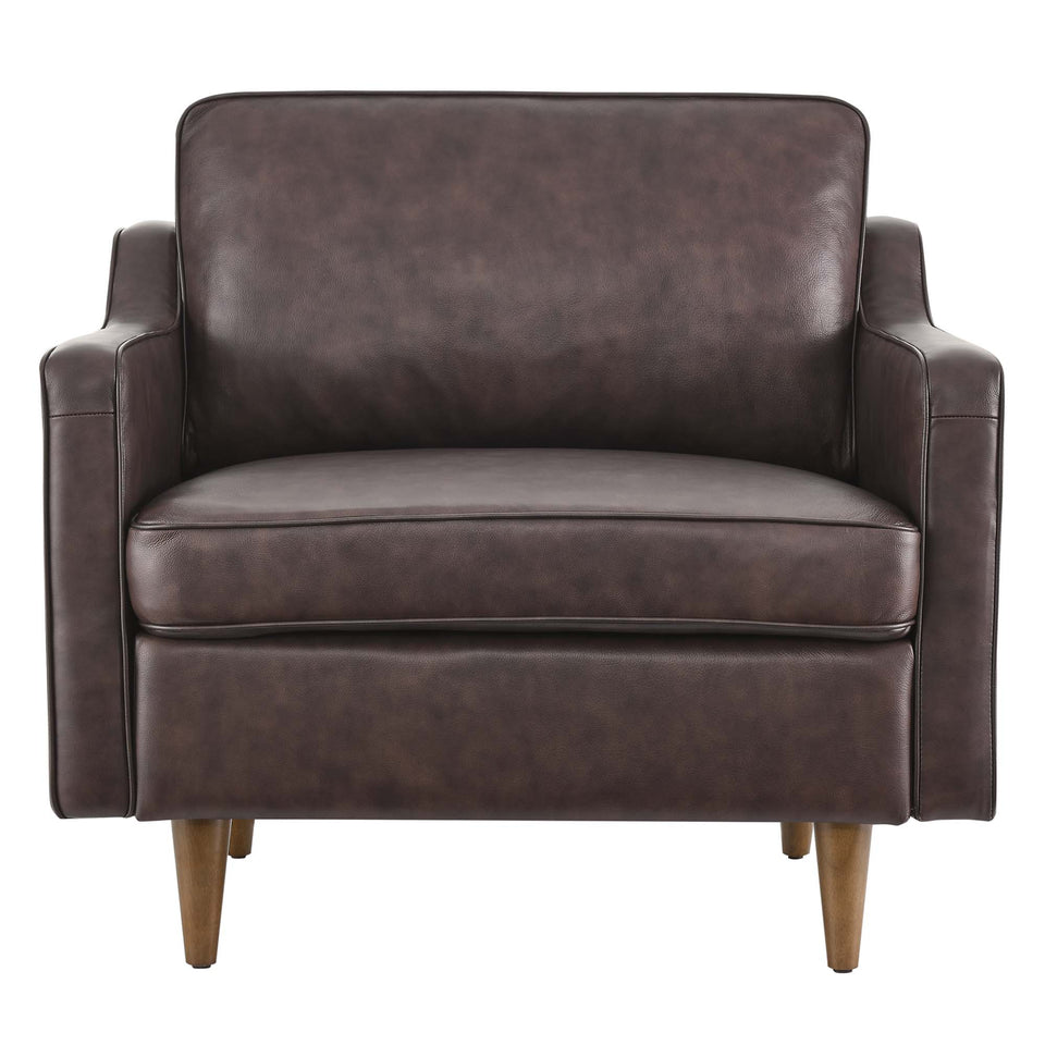 Impart Genuine Leather Armchair by Modway