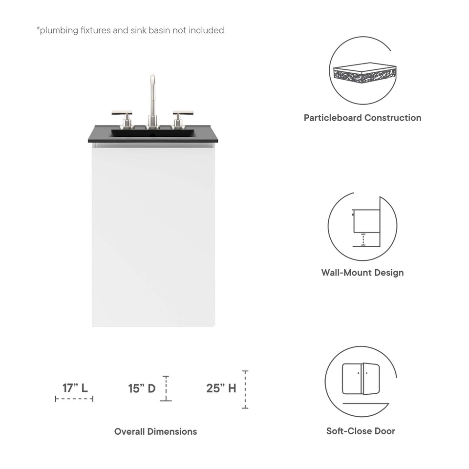 Bryn Wall-Mount Bathroom Cabinet Basin Not Included by Modway