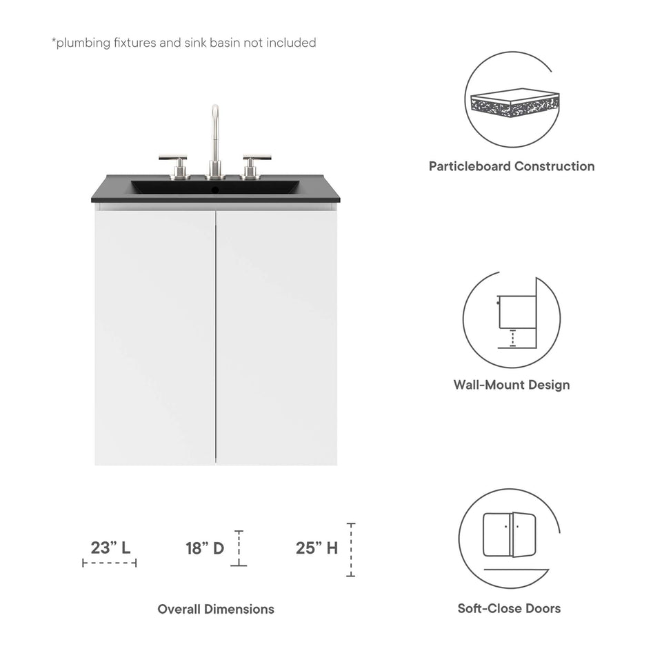Bryn Wall-Mount Bathroom Cabinet Basin Not Included by Modway