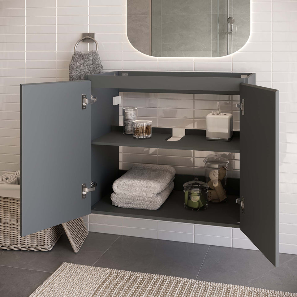 Bryn Wall-Mount Bathroom Cabinet Basin Not Included by Modway