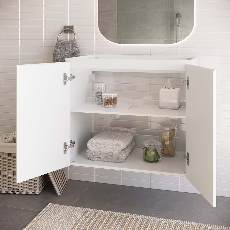 Bryn Wall-Mount Bathroom Cabinet Basin Not Included by Modway