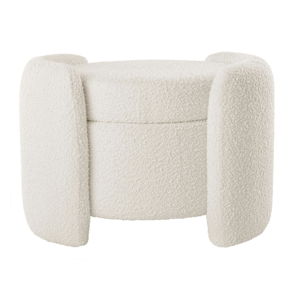 Nebula Boucle Upholstered Ottoman by Modway