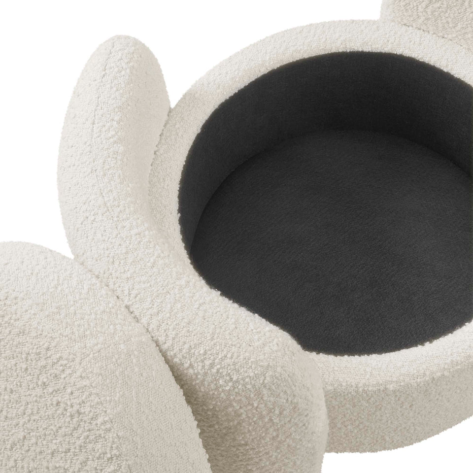 Nebula Boucle Upholstered Ottoman by Modway