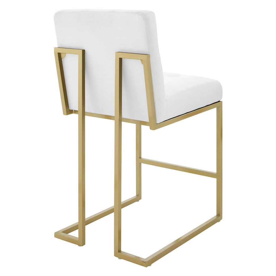 Privy Upholstered Fabric Counter Stool Set of 2 by Modway