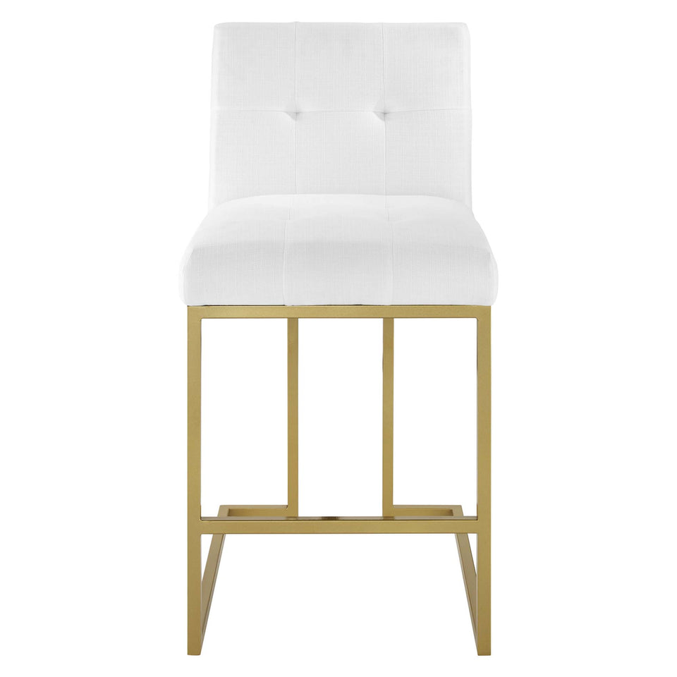 Privy Upholstered Fabric Counter Stool Set of 2 by Modway