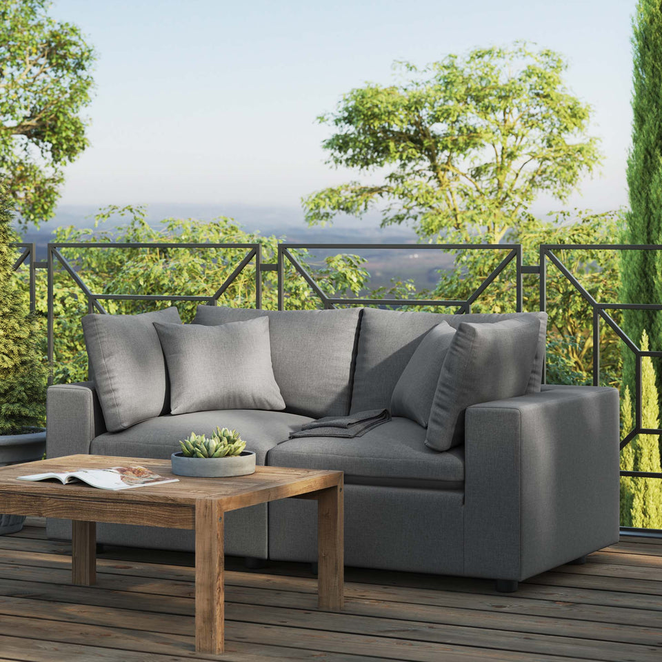 Commix Overstuffed Outdoor Patio Loveseat by Modway