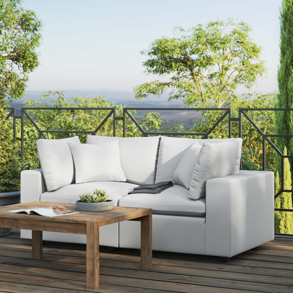 Commix Overstuffed Outdoor Patio Loveseat by Modway