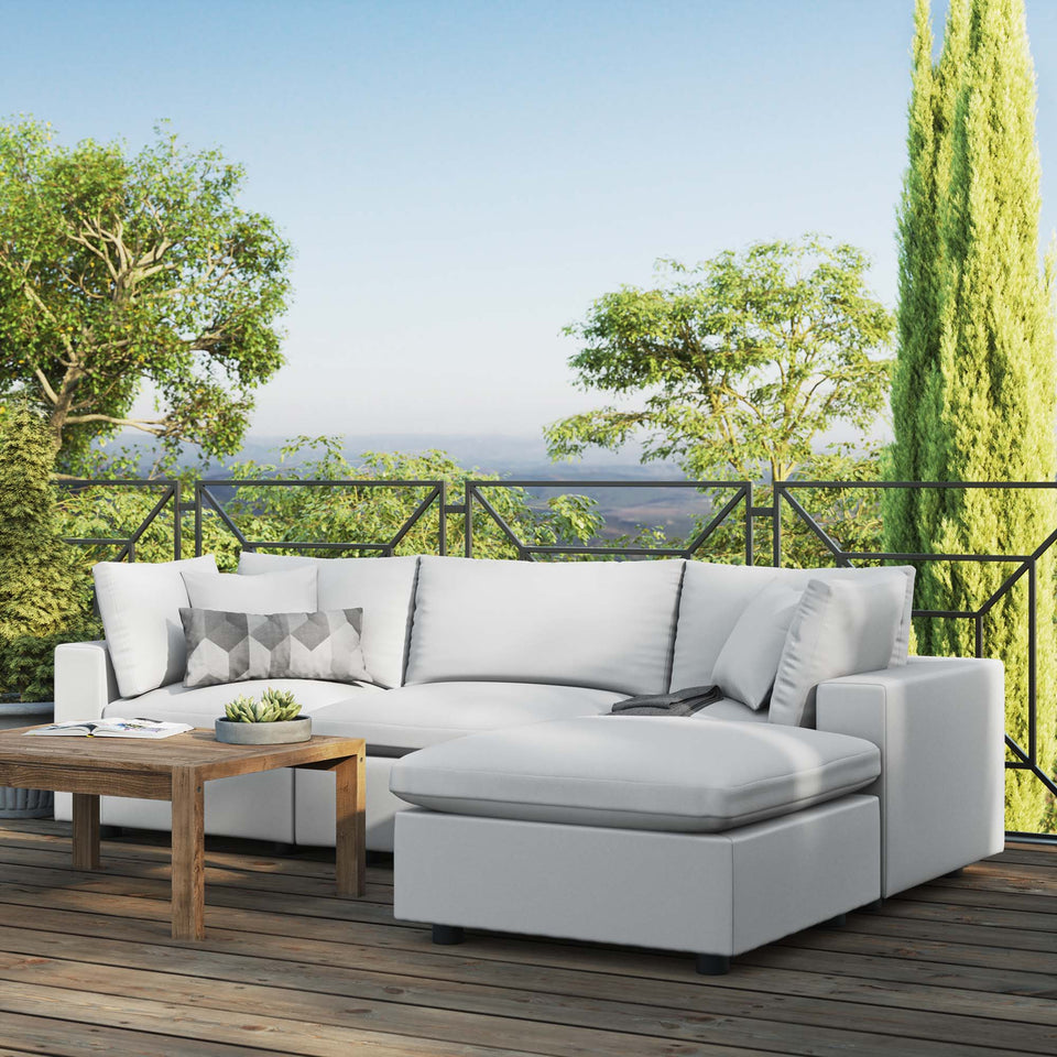 Commix 4-Piece Outdoor Patio Sectional Sofa by Modway
