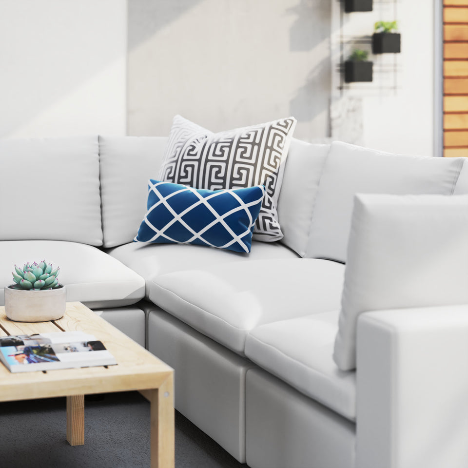 Commix 5-Piece Sunbrella® Outdoor Patio Sectional Sofa by Modway