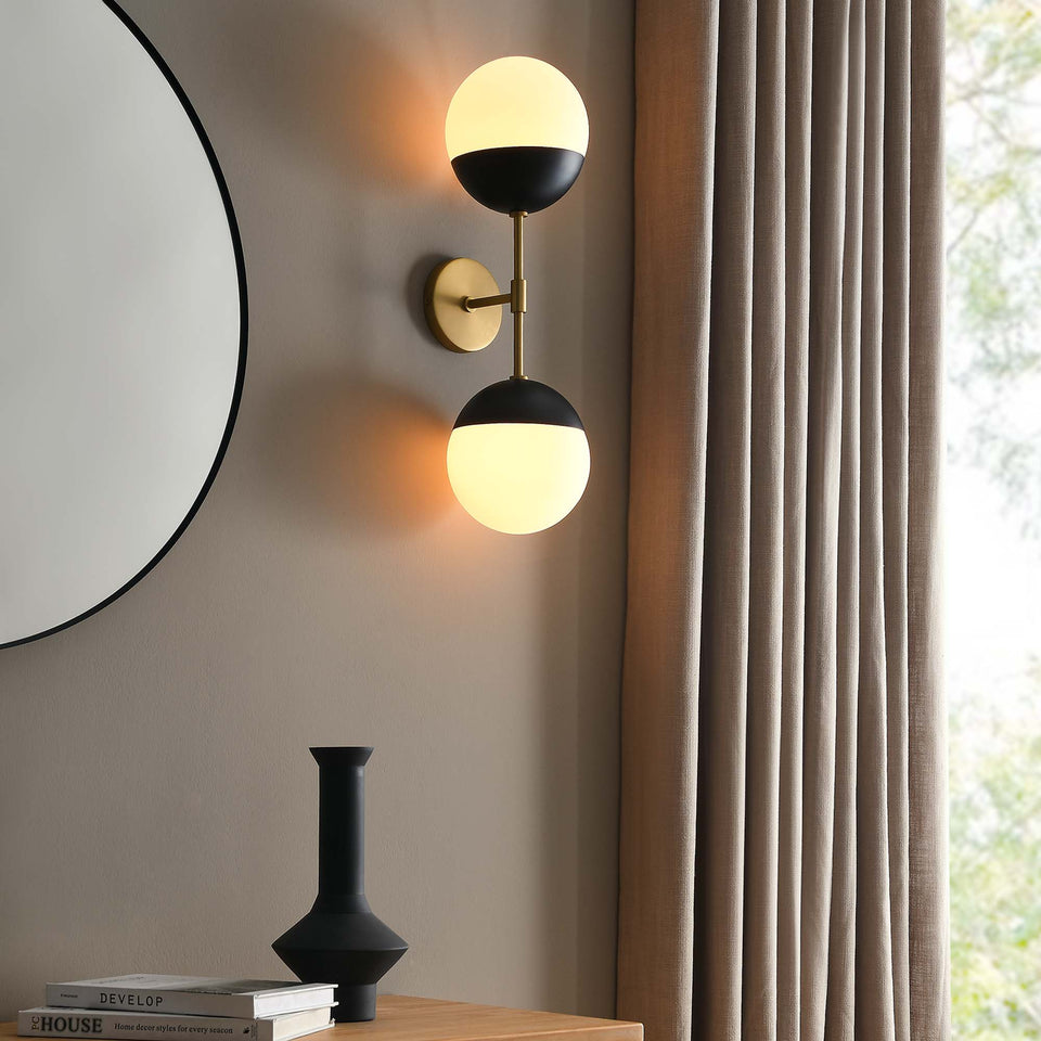 Stellar 2-Light Wall Sconce by Modway