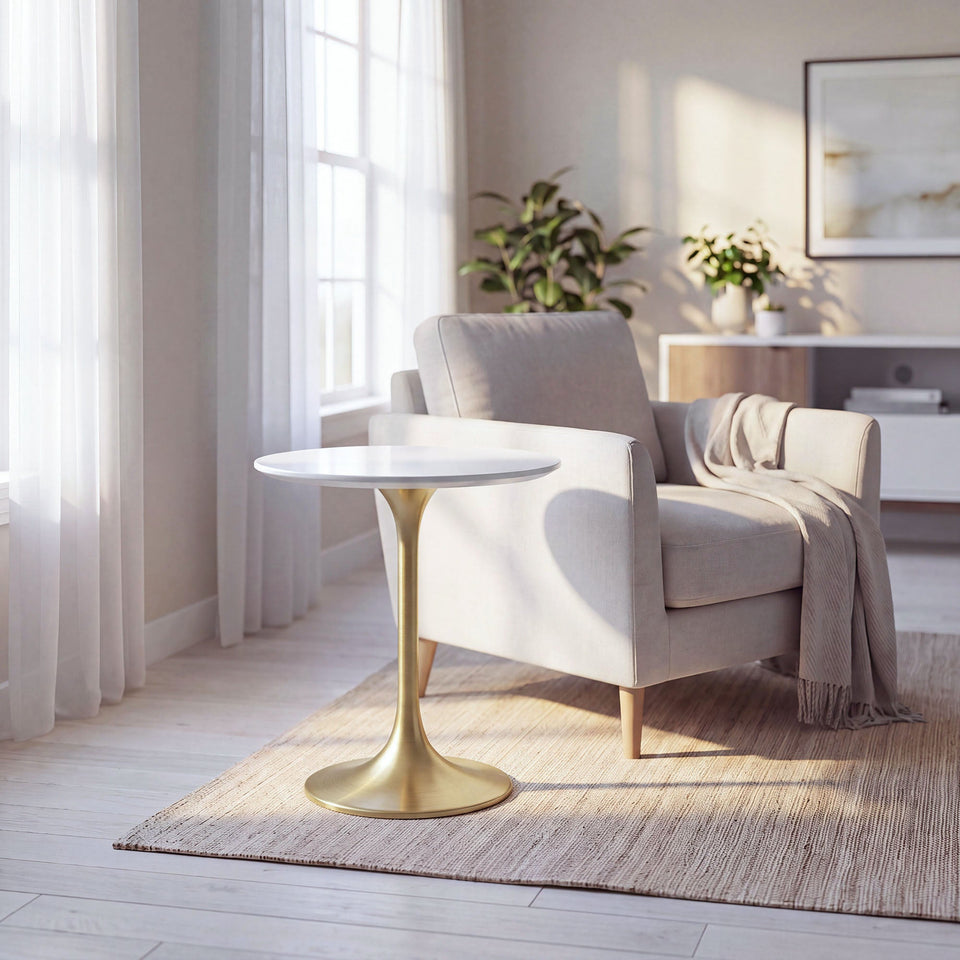 Lippa 20" Round Wood Side Table by Modway