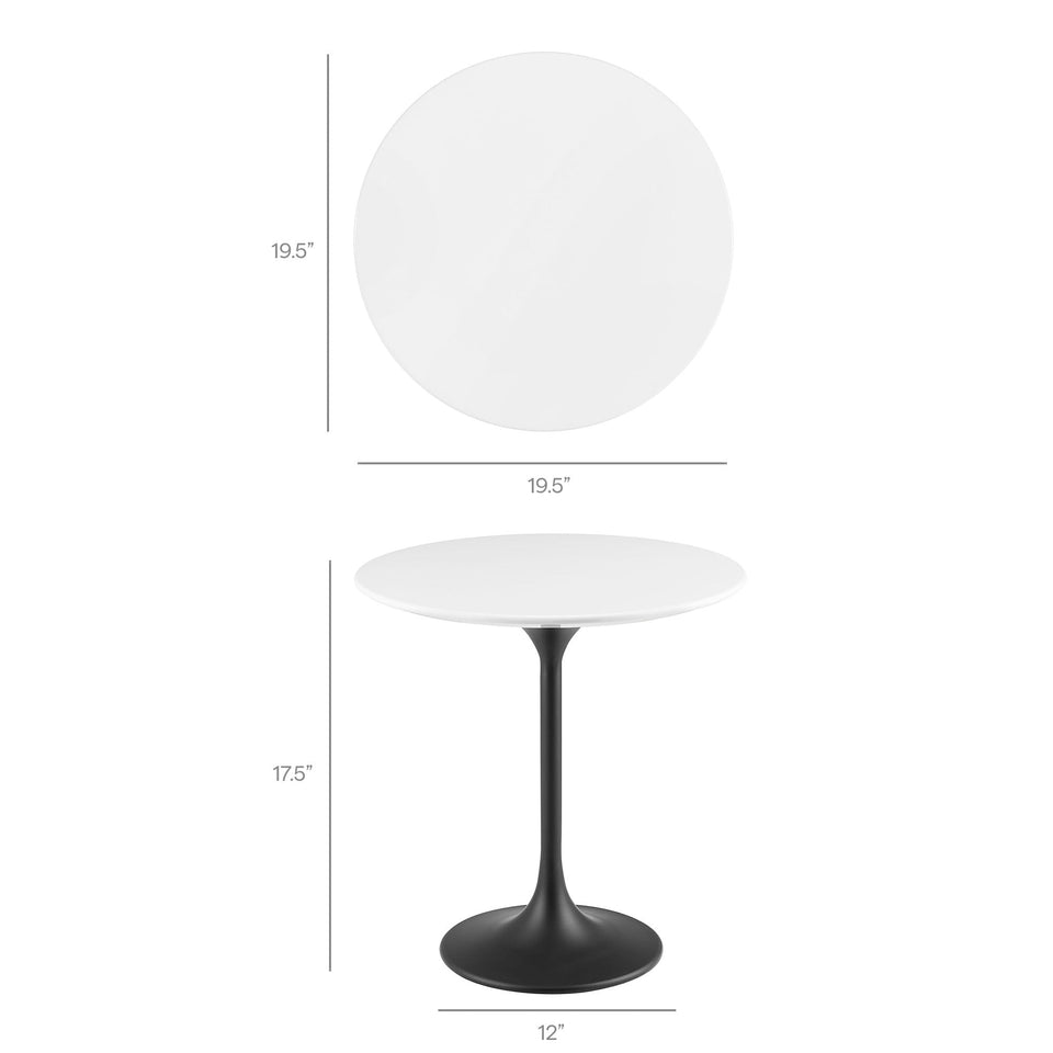 Lippa 20" Round Wood Side Table by Modway