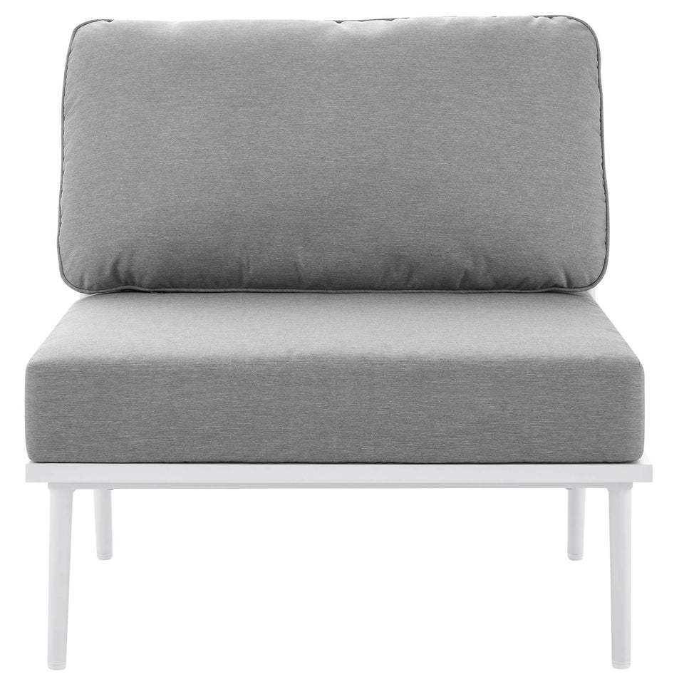 Stance 9 Piece Aluminum Outdoor Patio Aluminum Sectional Sofa Set by Modway