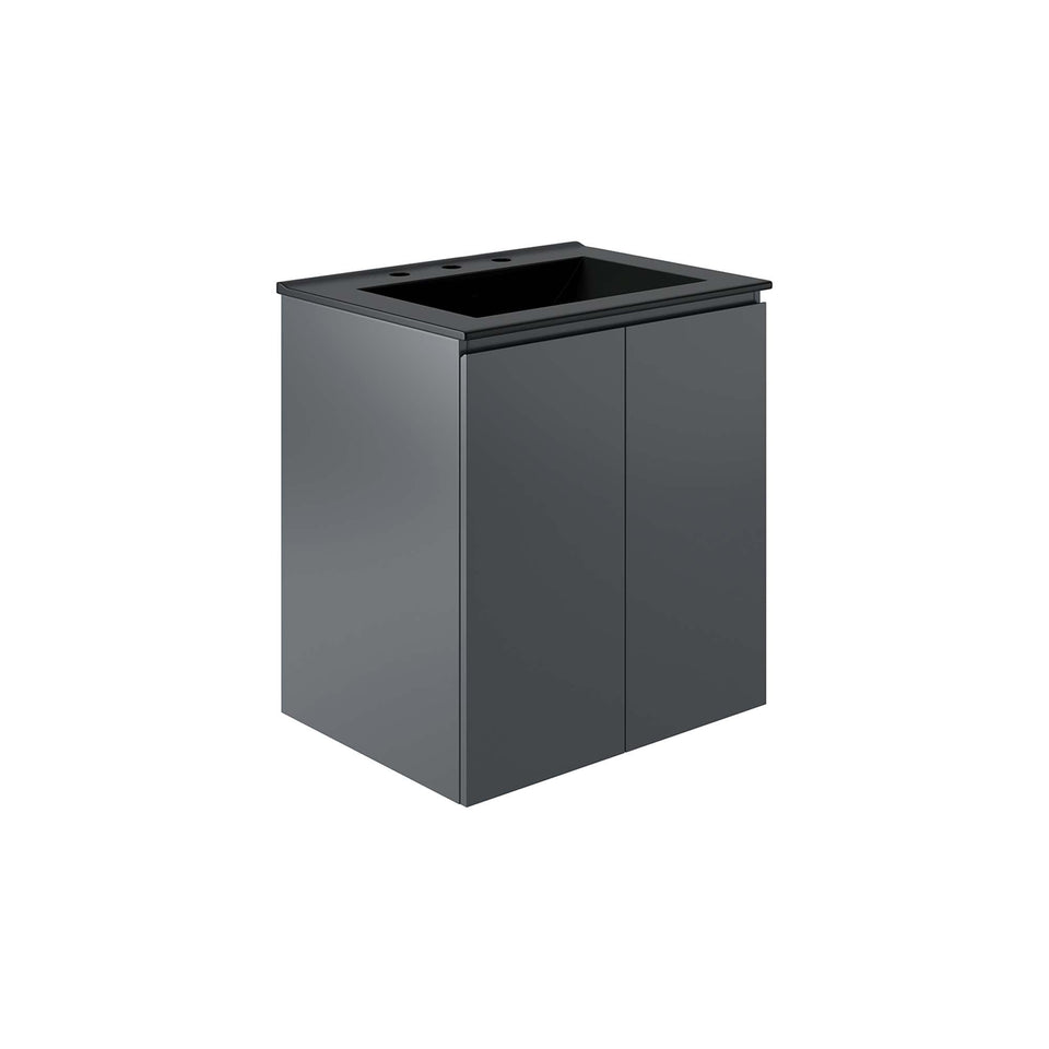 Bryn Wall-Mount Bathroom Vanity Basin Included by Modway