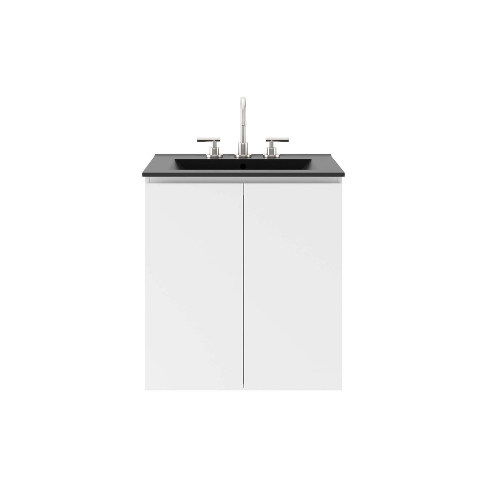 Bryn Wall-Mount Bathroom Vanity Basin Included by Modway