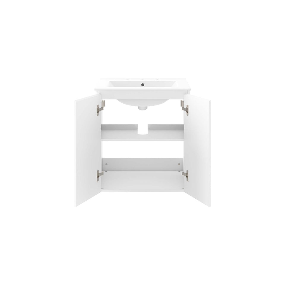 Bryn Wall-Mount Bathroom Vanity Basin Included by Modway