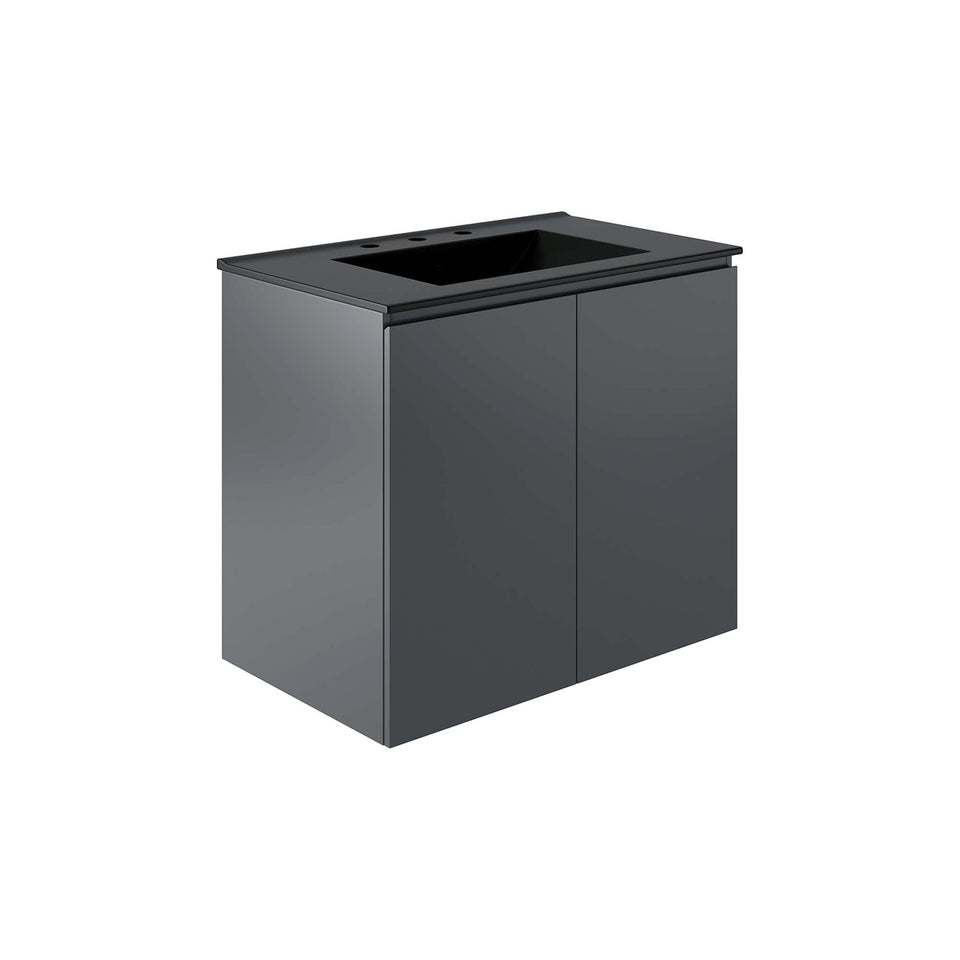 Bryn Wall-Mount Bathroom Vanity Basin Included by Modway