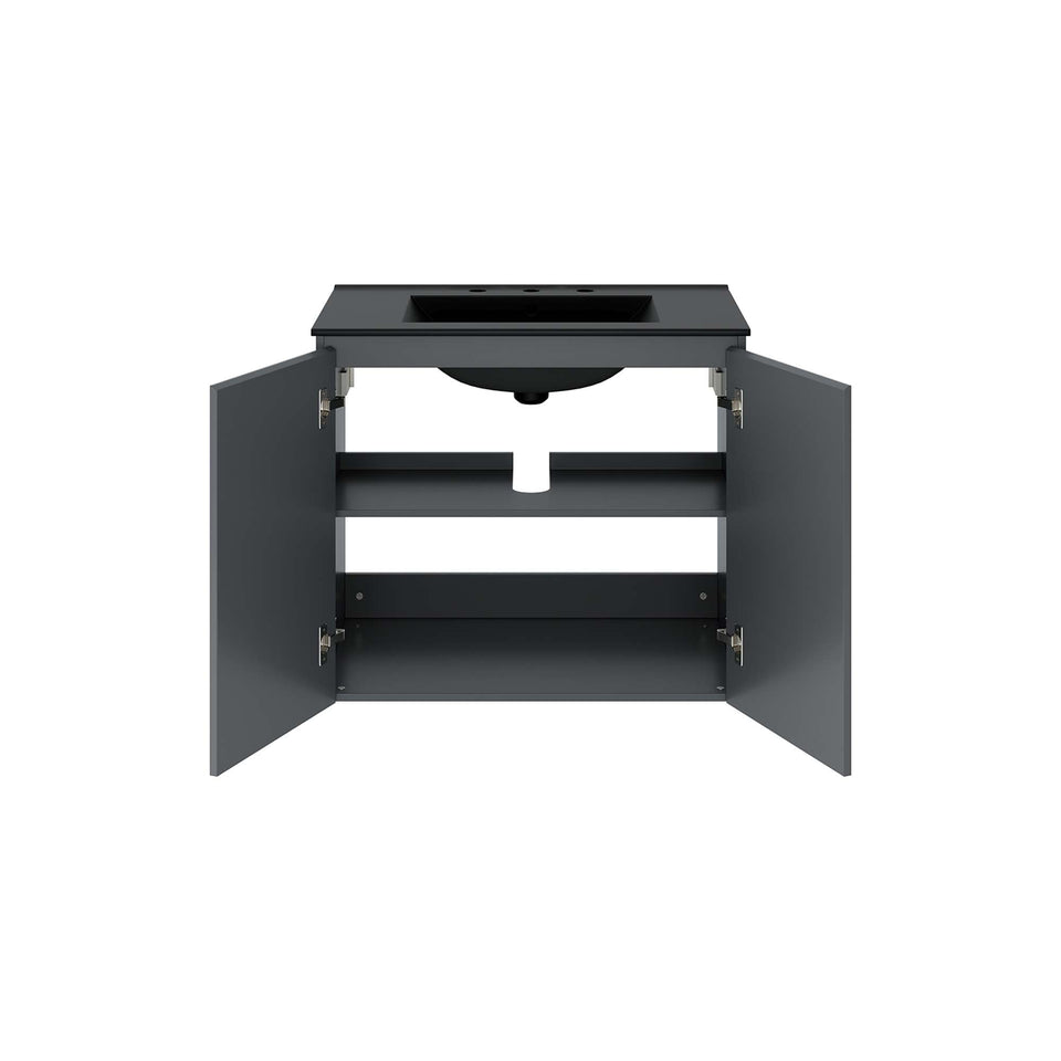 Bryn Wall-Mount Bathroom Vanity Basin Included by Modway