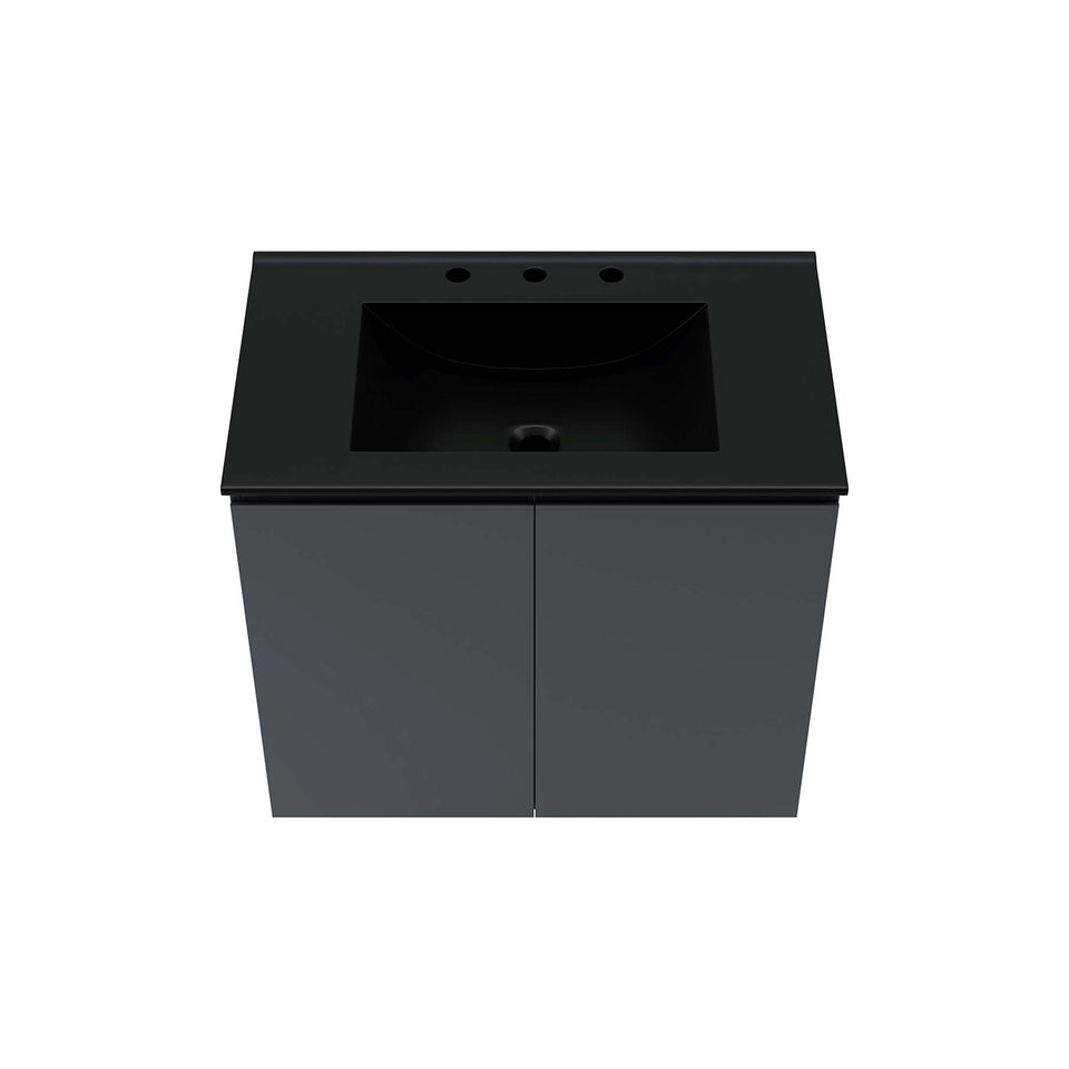 Bryn Wall-Mount Bathroom Vanity Basin Included by Modway