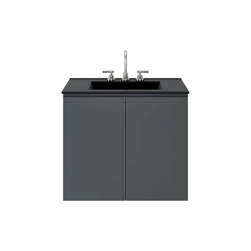Bryn Wall-Mount Bathroom Vanity Basin Included by Modway