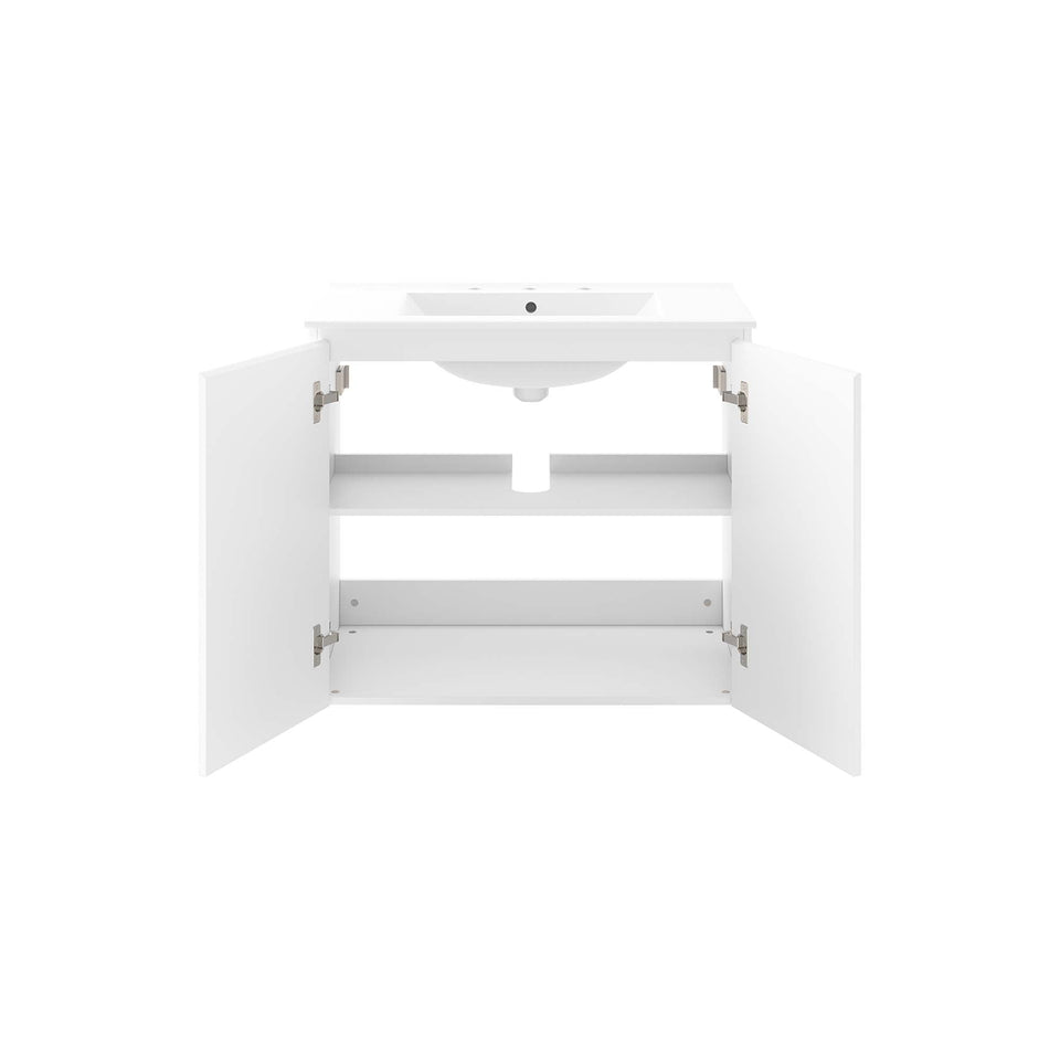 Bryn Wall-Mount Bathroom Vanity Basin Included by Modway