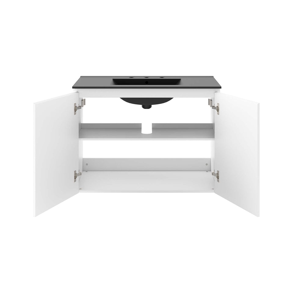 Bryn Wall-Mount Bathroom Vanity Basin Included by Modway